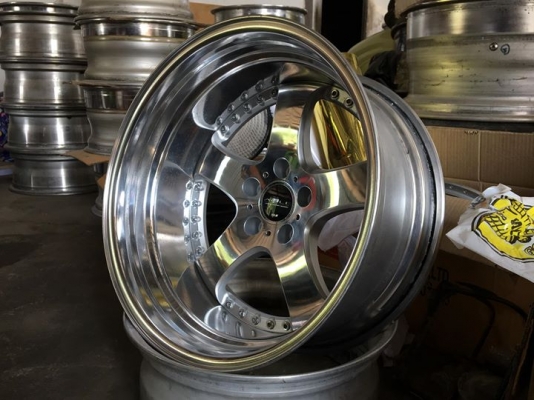 ล้อ SSR AGLE PREMIUM 2 ชิ้นแท้ ขอบ 18x8.5&quot; 5/114.3 สวยๆประมูลญี่ปุ่น