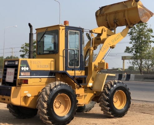 ขายรถตักล้อยาง KOMATSU WA100-1 นำเข้าเองจากญี่ปุ่น สภาพสวยพร้อมใช้ มีVDOการทำงานครับ