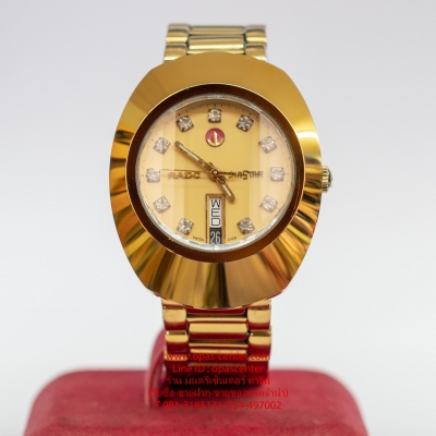 นาฬิกา RADO ชาย Auto เรือนทอง DIASTAR ของแท้ พลอย 11 เม็ด สภาพใหม่ พร้อมใส่ ส่งฟรี