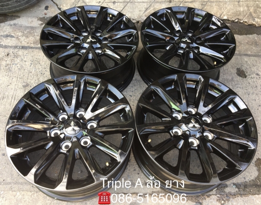 ล้อแม็ก 6รู139 Mitsu New Triton Plus สีดำ ขอบ17 สีแท้จากศูนย์