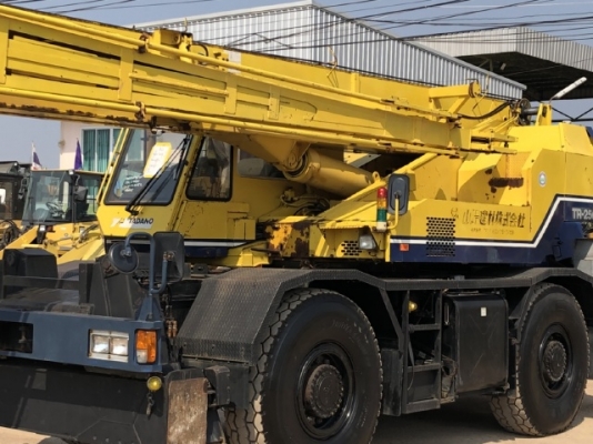 ขายรถเครน TADANO TR250M-5 (ขนาด 25 ตัน) ปี 1995 รถนอกนำเข้าจากญี่ปุ่น สภาพสวยพร้อมใช้ มีVDOการทำงานครับ ขายรถเครน TADANO TR250M-5 (ขนาด 25 ตัน) ปี 1995 รถนอกนำเข้าจากญี่ปุ่น สภาพสวยพร้อมใช้ มีVDOการทำงานครับ