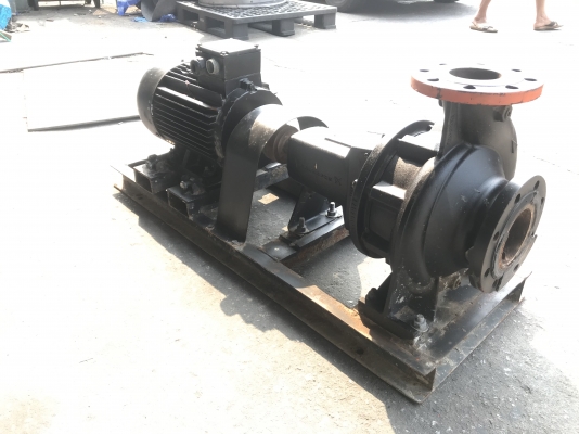 ขายปั๊มน้ำหอยโข่ง Groundfos ใบพัดทองเหลือง ขนาดเข้า 4นิ้ว ออก 3นิ้ว รุ่นแรงดันสูง ชนมอเตอร์ 10HP. 380V สภาพสวยมาก หมุนนิ่ม พร้อมใช้งาน