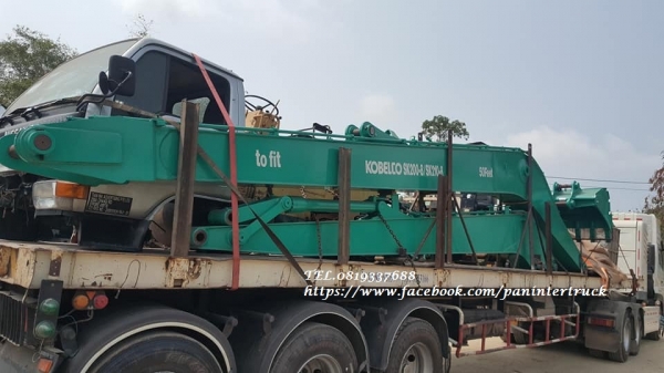 สินค้าใหม่ งานนำเข้า ประกอบนอก*ชุดบูม-อาร์มยาวพร้อมบุ๊งกี๋ สำหรับรถขุดไซค์ 200 ,210 / สลัก 80มิล / ขนาด 50 ฟุต(Feet)