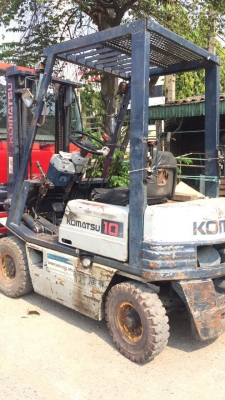 รถฟอร์ดลิฟKomatsu FD10T รุ้น11เครื่องisuzu 4FE1 เกียร์ธรรมดา เสา3ม.