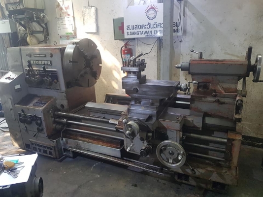ขายถูกๆ เครื่องกลึงมือสองรุ่นหนัก(เก่านอก-แห้งๆญี่ปุ่น) KYOKUTO DYNA-1200 กลึงได้โต 1200มม. หนักๆ นิ่งๆ แน่นๆ ครับ