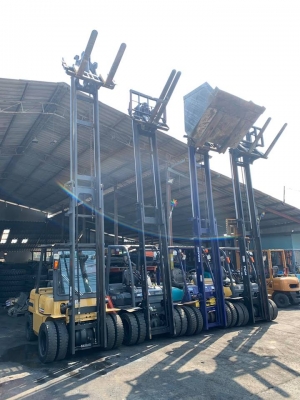 ฟอล์คลิฟต์ มือ 2 นำเข้าจากประเทศญี่ปุ่น เสาสูง  4.5-5.5 เมตร งาฮิ้ง