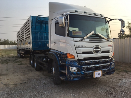 ขายหัวลาก Hino Victory 344ปี60 พร้อมหางเทเลอร์คอก12.5เมตร บรรทุกสินค้าได้ 32.500 ตัน