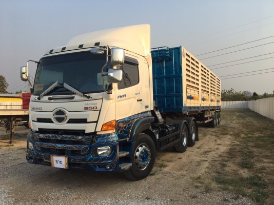 ขายหัวลาก Hino Victory 344ปี60 พร้อมหางเทเลอร์คอก12.5เมตร บรรทุกสินค้าได้ 32.500 ตัน