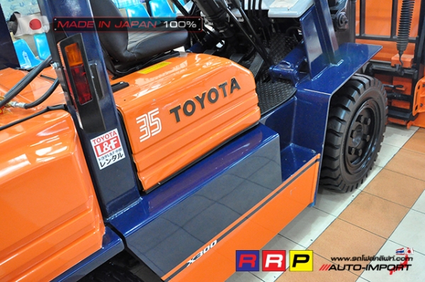 ขายรถโฟล์คลิฟท์มือสอง TOYOTA รุ่น 5FG35-20020 นำเข้าจากประเทศญี่ปุ่น 100\% ไม่เคยใช้งานในไทย ขายรถโฟล์คลิฟท์มือสอง TOYOTA รุ่น 5FG35-20020 นำเข้าจากประเทศญี่ปุ่น 100\% ไม่เคยใช้งานในไทย