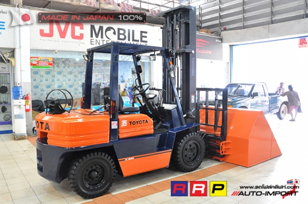 ขายรถโฟล์คลิฟท์มือสอง TOYOTA รุ่น 5FG35-20020 นำเข้าจากประเทศญี่ปุ่น 100\% ไม่เคยใช้งานในไทย ขายรถโฟล์คลิฟท์มือสอง TOYOTA รุ่น 5FG35-20020 นำเข้าจากประเทศญี่ปุ่น 100\% ไม่เคยใช้งานในไทย