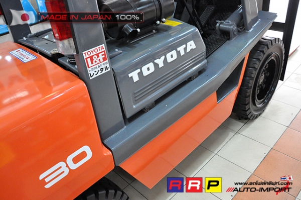 ขายรถโฟล์คลิฟท์มือสอง TOYOTA รุ่น 3FD30-30083 นำเข้าจากประเทศญี่ปุ่น 100\% ไม่เคยใช้งานในไทย ขายรถโฟล์คลิฟท์มือสอง TOYOTA รุ่น 3FD30-30083 นำเข้าจากประเทศญี่ปุ่น 100\% ไม่เคยใช้งานในไทย