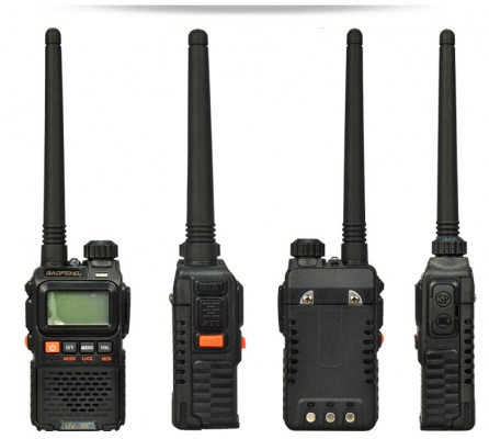 วิทยุสื่อสาร BAOFENG uv-3r+ แพ็คคู่ หายาก ได้ทั้ง 2 คลื่น UHF/VHF