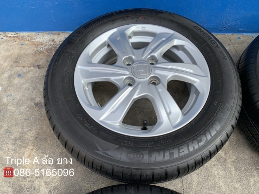 ล้อแม็ก Honda Brio Amaze ขอบ 14  พร้อมยาง 175-65-14 Michelin ปี 16 แม็กสวย ดอกยางเต็มๆ
