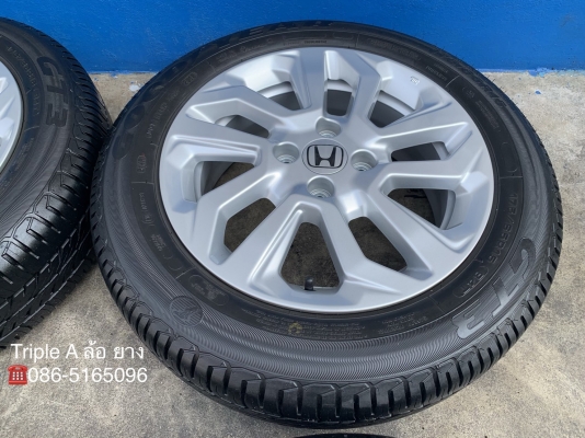 ล้อแม็ก Honda New JAZZ ขอบ 15 พร้อมยางป้ายแดง 175-65-15 GoodYear ปี 18 ดอกยางหนาปึก