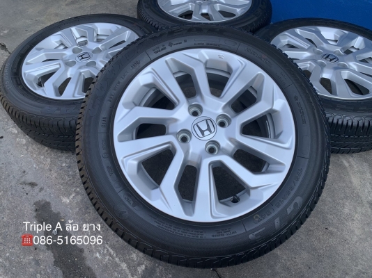 ล้อแม็ก Honda New JAZZ ขอบ 15 พร้อมยางป้ายแดง 175-65-15 GoodYear ปี 18 ดอกยางหนาปึก