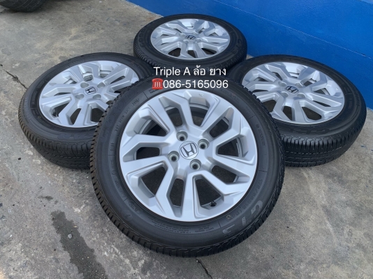ล้อแม็ก Honda New JAZZ ขอบ 15 พร้อมยางป้ายแดง 175-65-15 GoodYear ปี 18 ดอกยางหนาปึก