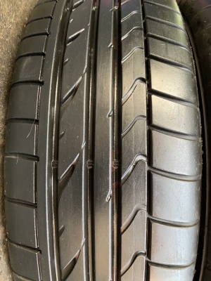 ล้อแม็กป้ายแดง Mitsu Mirage GLS ขอบ 15 สีดำหน้าเงา พร้อมยางป้ายแดง Bridgestone 175-55-15 ปลายปี 17 แม็กสวย ดอกเต็ม มีตุ่ม