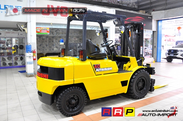 ขายรถโฟล์คลิฟท์มือสอง MITSUBISHI รุ่น FD40-F19A-51938 นำเข้าจากประเทศญี่ปุ่น 100\% ไม่เคยใช้งานในไทย