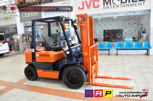 ขายรถโฟล์คลิฟท์มือสอง TOYOTA รุ่น 5FGL20-40325 นำเข้าจากประเทศญี่ปุ่น 100\% ไม่เคยใช้งานในไทย