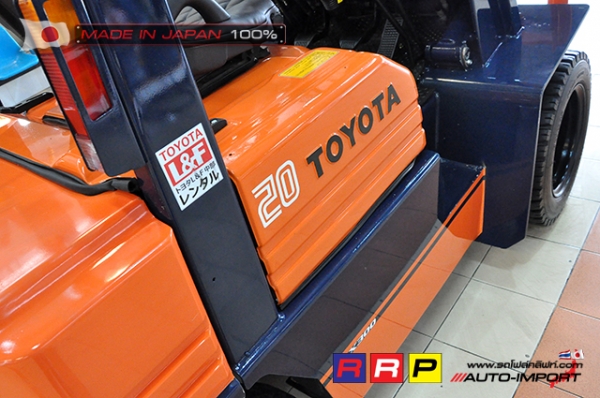 ขายรถโฟล์คลิฟท์มือสอง TOYOTA รุ่น 5FGL20-40325 นำเข้าจากประเทศญี่ปุ่น 100\% ไม่เคยใช้งานในไทย