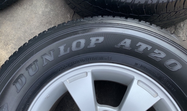 ล้อแม็ก Mitsu Triton Plus 6รู139 ขอบ 16 พร้อมยาง 255-70-16 Dunlop ปี13 แม็กเดิมๆ ดอกยางหนา