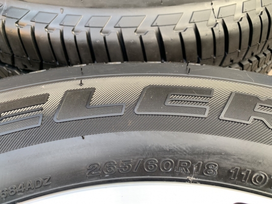 ล้อแม็กป้ายแดง Toyota New Fortuner ขอบ 18 พร้อมยางใหม่ป้ายแดง 265-60-18 Bridgestone ปี 18 ใหม่ๆ สวยกริ๊บ