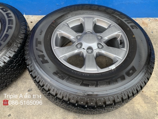 ล้อแม็ก ISUZU D-MAX X-Series ขอบ 16 สีรมดำแท้ พร้อมยางป้ายแดง Bridgestone 245-70-16 ปี 18 แม็กสวย ดอกยางเต็มๆ มีตุ่ม
