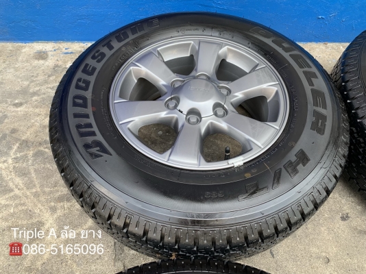 ล้อแม็ก ISUZU D-MAX X-Series ขอบ 16 สีรมดำแท้ พร้อมยางป้ายแดง Bridgestone 245-70-16 ปี 18 แม็กสวย ดอกยางเต็มๆ มีตุ่ม