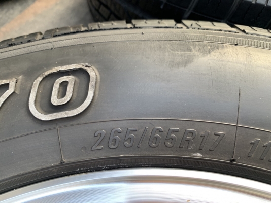 ล้อแม็ก 6รู139 TAM ขอบ 17 สีบอร์นเงิน พร้อมยาง 265-65-17 Maxxis ปลายปี 15