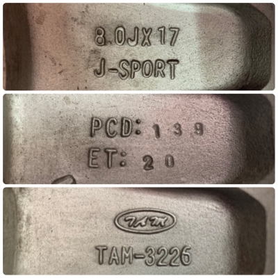 ล้อแม็ก 6รู139 TAM ขอบ 17 สีบอร์นเงิน พร้อมยาง 265-65-17 Maxxis ปลายปี 15