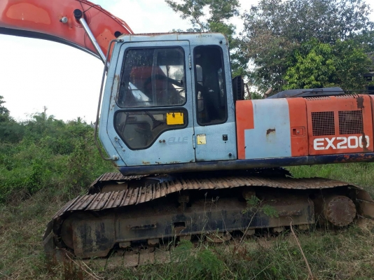 ขายรถแบคโฮ HITACHI EX200-2 เอกสารชุดจดทะเบียน ระบบไฟแมกปั๊ม ราคา 480000