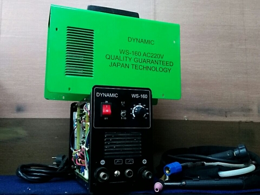 ตู้เชื่อมสแตนเลส TIG WS-160 DYNAMIG มี 2 ตัว มือสองพร้อมสายใหม่