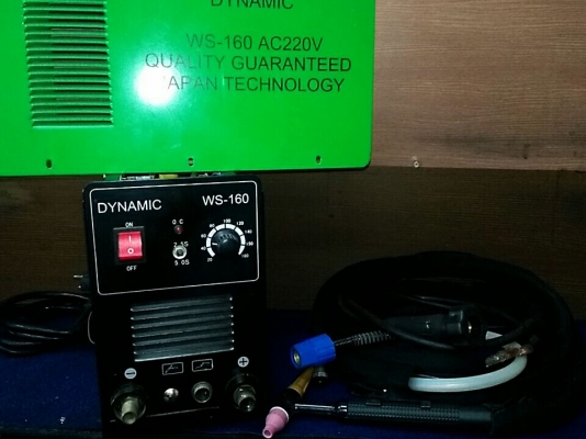 ตู้เชื่อมสแตนเลส TIG WS-160 DYNAMIG มี 2 ตัว มือสองพร้อมสายใหม่