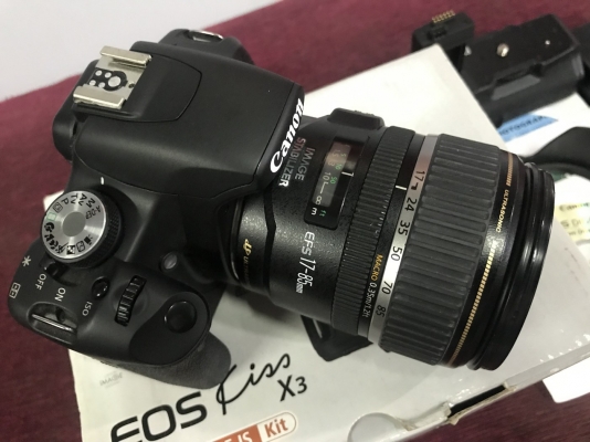 ขายกล้องDSLR CANON EOS Kiss x3(500D)เลนส์EFS 17-85สวยๆใช้งานปกติ อุปกรณ์ครบ อยู่ห้วยขวาง กทม.ขายถูกราคา 7,500บาท โทร:0815818666 ปรีชา ไลน์ไอดี : CHAMAHA