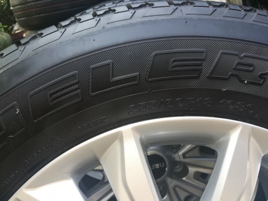 ขอบ18ยางบริสโตน255/60/18ปี18