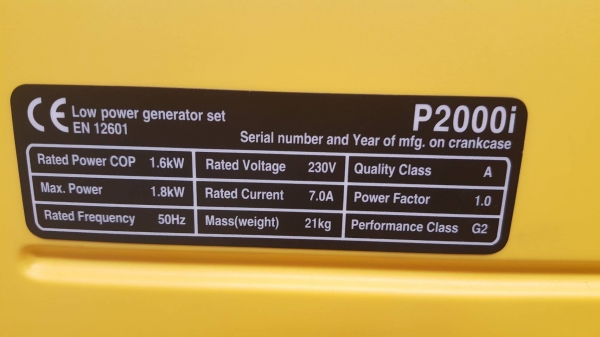 เครื่องปั่นไฟ 1.8kva เครื่องอินเวอสเตอร์ รับประกัน 1ปี สินค้าพร้อมส่ง