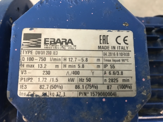 ขายปั้มน้ำหอยโข่งหัวปั้มสแตนเลส Ebara 2HP. 380V รุ่นเน้นปริมาณน้ำ สภาพสวย ขนาดเข้า 2นิ้ว ออก 2นิ้ว สภาพสวยมาก วิ่งนิ่ม พร้อมใช้งาน ขายปั้มน้ำหอยโข่งหัวปั้มสแตนเลส Ebara 2HP. 380V รุ่นเน้นปริมาณน้ำ สภาพสวย ขนาดเข้า 2นิ้ว ออก 2นิ้ว สภาพสวยมาก วิ่งนิ่ม พร้อมใช้งาน