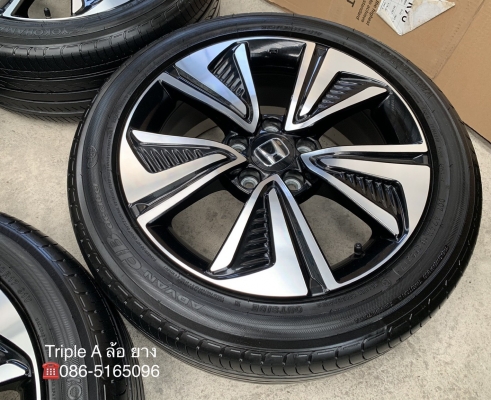 ล้อแม็ก Honda Civic FK ขอบ 17 พร้อมยาง 215-50-17 Yokohama ลงพื้นปี 18 แม็กเดิม ไม่ดุ้ง ไม่คด ดอกยางเต็มๆทุกเส้น