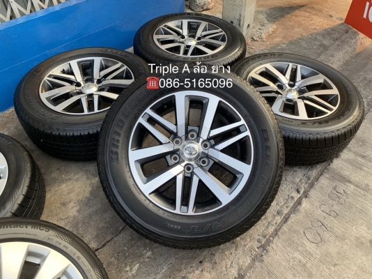 ล้อแม็ก Toyota New Fortuner ขอบ 18 พร้อมยาง 265-60-18 Bridgestone ปี 16 สภาพดี ดอกเต็มๆทุกเส้น