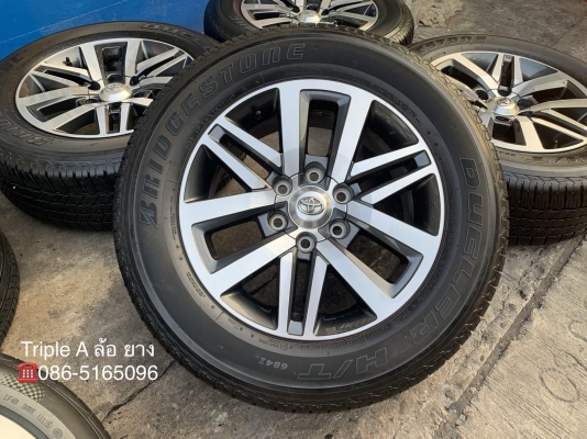 ล้อแม็ก Toyota New Fortuner ขอบ 18 พร้อมยาง 265-60-18 Bridgestone ปี 16 สภาพดี ดอกเต็มๆทุกเส้น