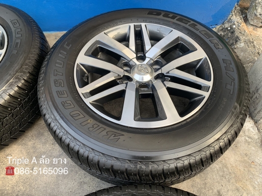 ล้อแม็ก Toyota New Fortuner ขอบ 18 พร้อมยาง 265-60-18 Bridgestone ปี 16 สภาพดี ดอกเต็มๆทุกเส้น
