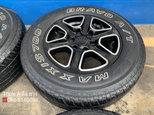 แม็ก Ford Ranger ขอบ 17 สีดำปัดเงา พร้อมยาง 265-65-17 Maxxis ปี 15