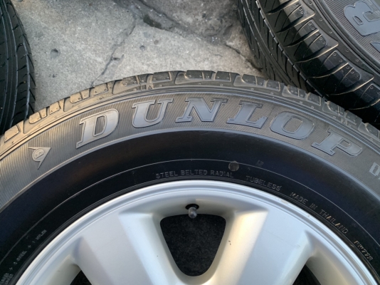 แม็ก Toyota Fortuner ขอบ 17 (ก้านใหญ่) พร้อมยาง 265-65-17 Dunlop ปี 16