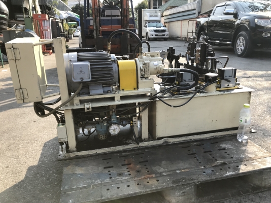 ขายชุดปั๊มน้ำมันไฮโดรลิค Nachi ขนาด 5HP. 380V made in Japan อุปกรณ์ควบคุมครบ พร้อมวาล์วคอนโทรล 24VDC 2ชุด สภาพสวยมาก พร้อมใช้งาน