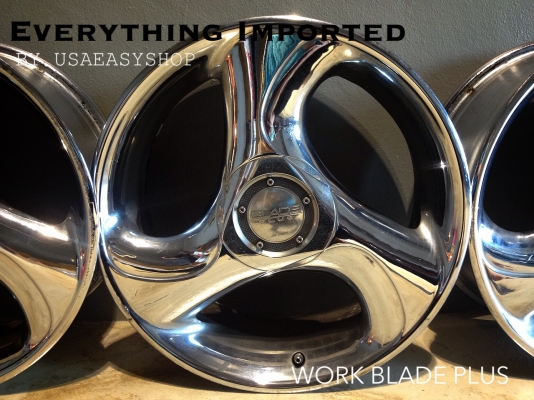 ขายล้อ WORK เเท้ รุ่น Blade Plus สภาพสวย มีรอยนิดหน่อยตามสภาพ ขอบ 17"x7"