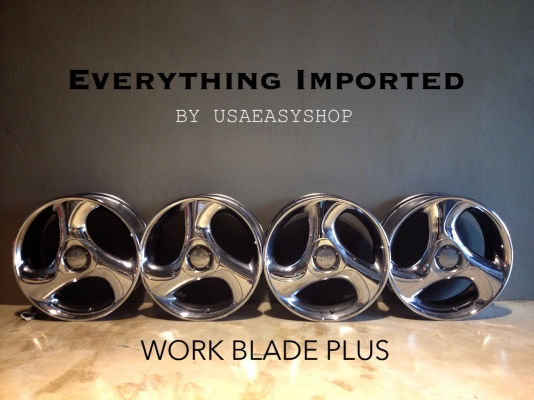 ขายล้อ WORK เเท้ รุ่น Blade Plus สภาพสวย มีรอยนิดหน่อยตามสภาพ ขอบ 17"x7"