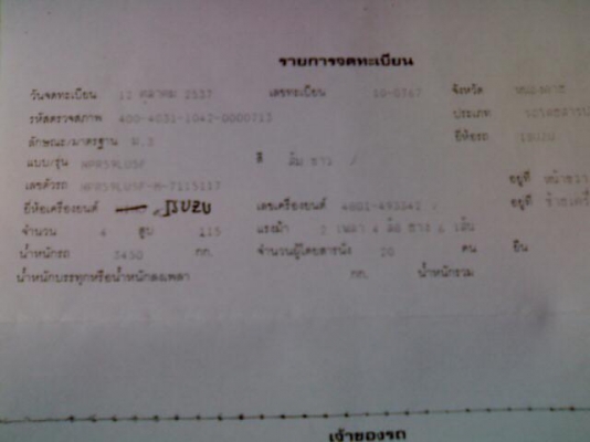 isuzu npr115 ห้างแท้ปี37 isuzu npr115 ห้างแท้ปี37