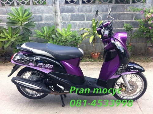 ขายyamaha finoสีม่วงดำ ปี2555