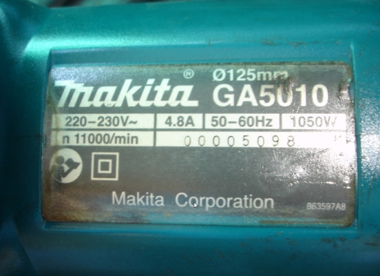 ขายเครื่องเจีย MAKITA รุ่น GA5010 ขนาด 5"