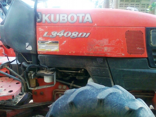 ขายด่วน..รถไถ KUBOTA L3408 DI เลขไมล์ 2600 ชั่วโมง สภาพใหม่ทั้งคัน รถสวย พร้อมใช้งาน แถมใบดันหน้า และ จอบหมุน ตราช้าง.